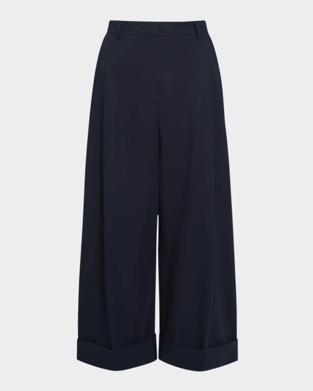 Houston St Cuffed Wool-Blend Trousers